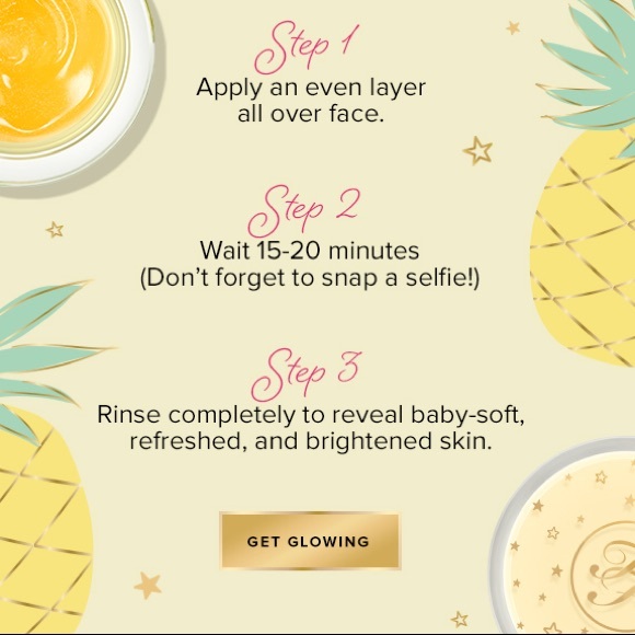 🚨BLACK FRIDAY SALE🚨PRICE FIRM🚨🆕PINEAPPLE GLOW Moisturizing Brightening Mask - Picture 5 of 7